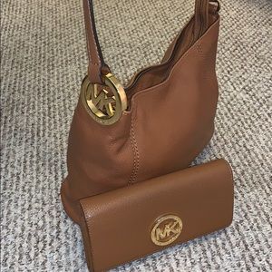 Michael Kors Crossbody brown leather